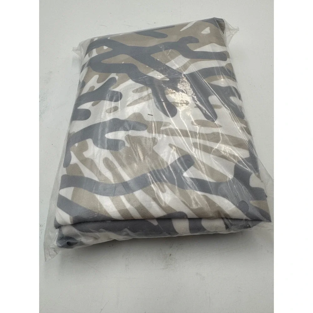 Tritard Extra Long Grey Camo Fabric Shower Curtain 72x78 YLYF151-C2-72x78 NEW